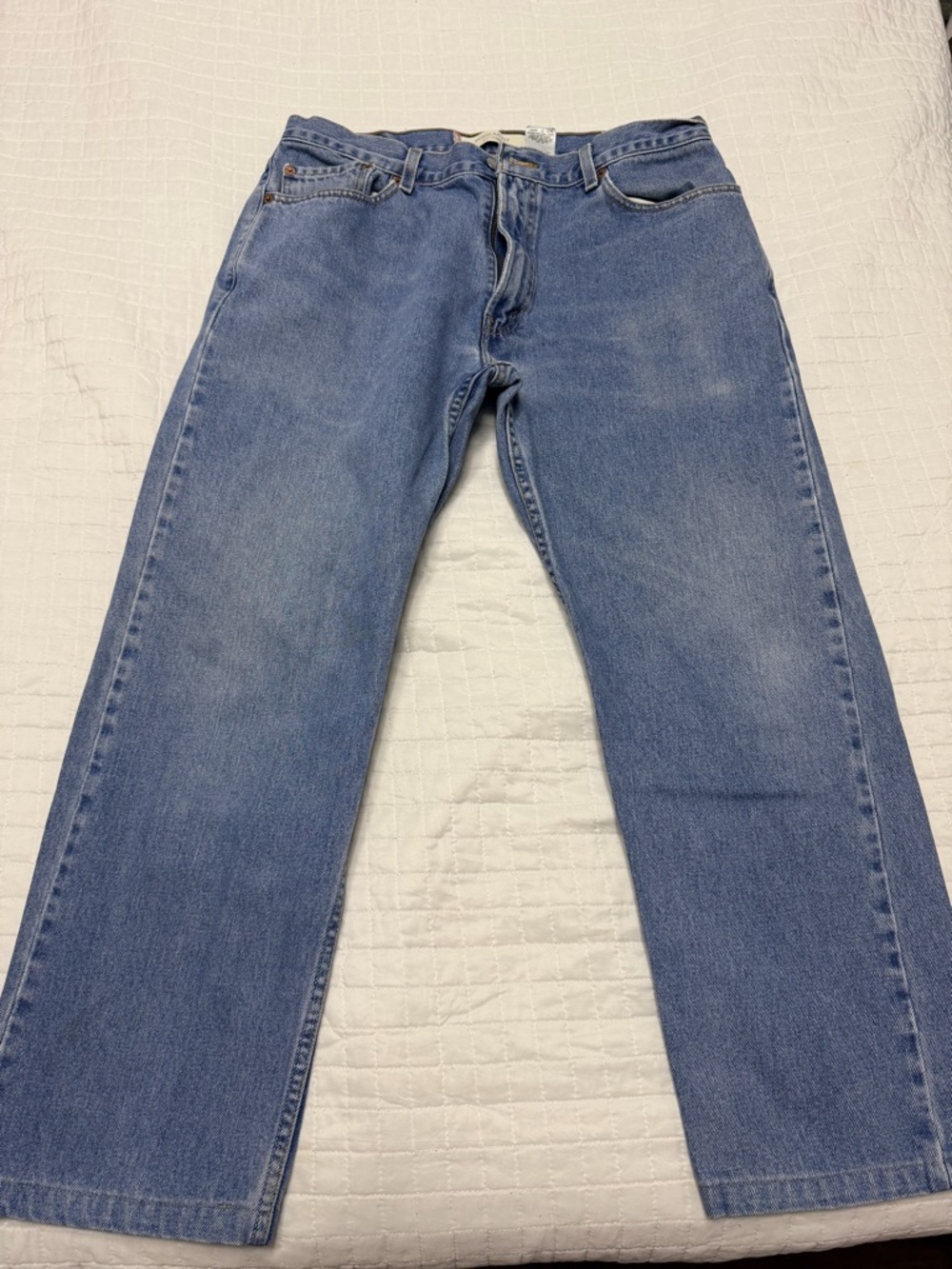 Levi’s 505 Regular Fit Jeans Mens 36x30 Blue Straight Leg Denim